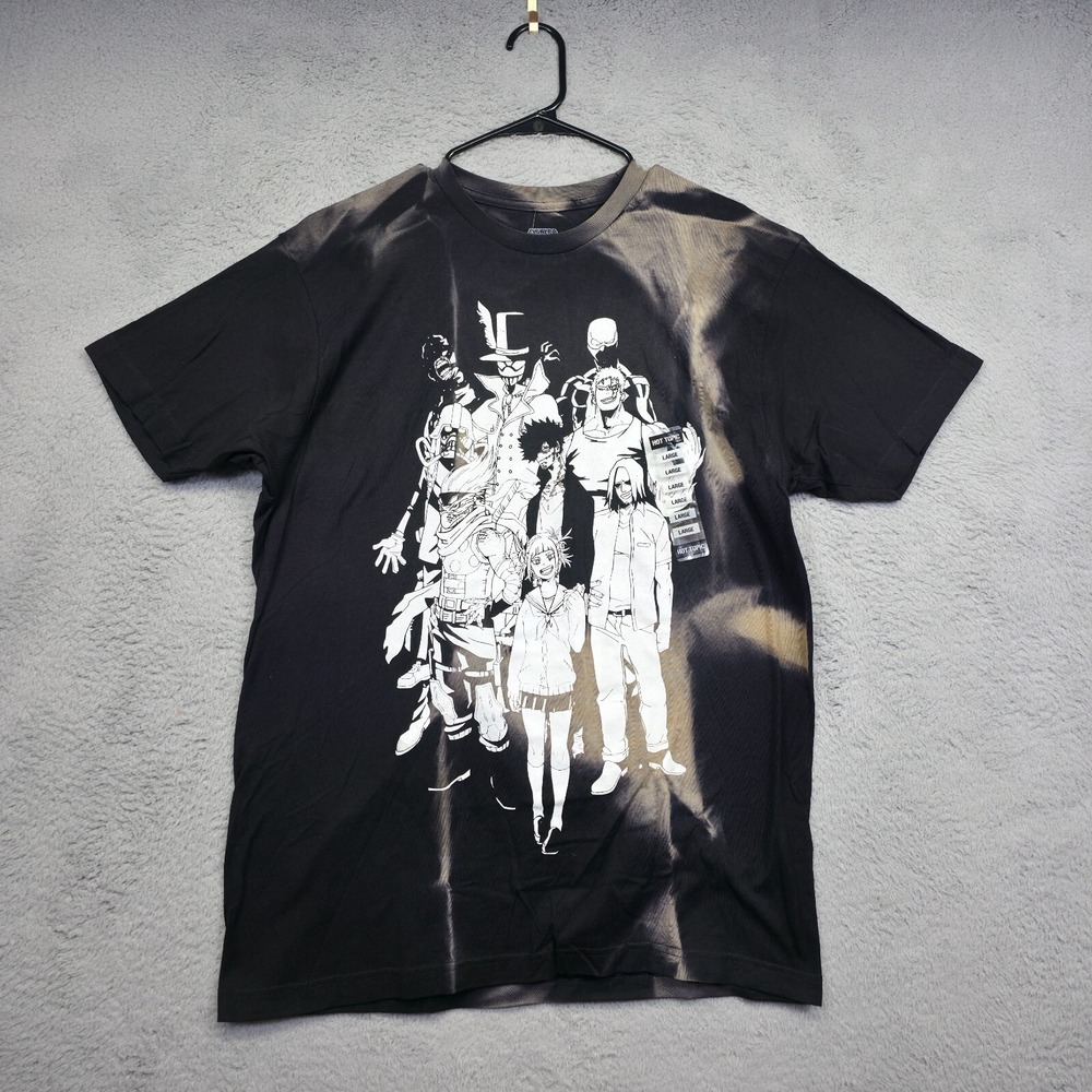 My Hero Academia Shirt Mens L Black Vanguard Action Squad Japanese Manga Anime